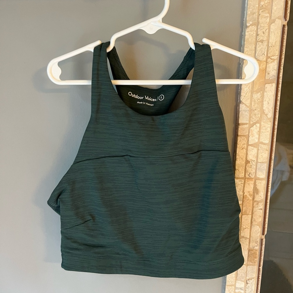 Outdoor Voices TechSweat Crop Top sports bra